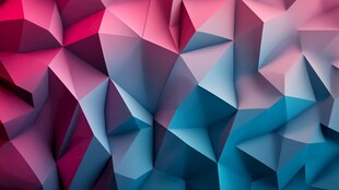 绚丽多彩几何立体背景图