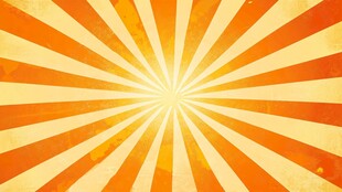 橙色放射状复古背景图案