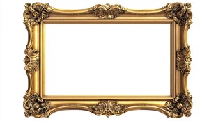 金色雕花复古画框
