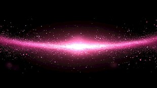 梦幻粉色光带星空背景