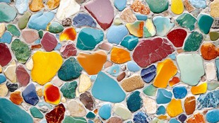 多彩碎石拼贴纹理图案