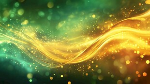 梦幻流光溢彩波浪背景图