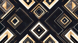 黑金几何图案无缝背景图