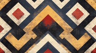 复古几何图案纹理背景