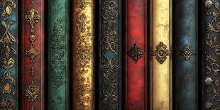 复古华丽装帧的经典书籍