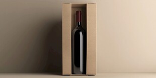 简约风格盒装红酒展示