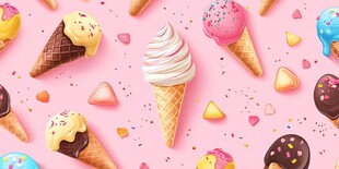 缤纷冰淇淋的甜蜜世界