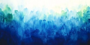 梦幻蓝绿渐变水彩背景