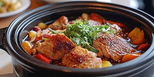 砂锅美味鸡肉煲 营养丰富