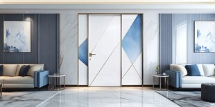 现代简约风格客厅推拉门