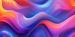 绚丽多彩流体波纹背景图