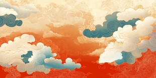 中式云海背景图