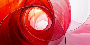 红色动感螺旋抽象艺术图