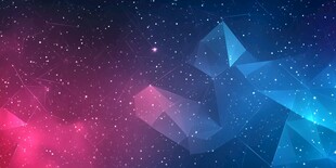 梦幻星空几何渐变背景图