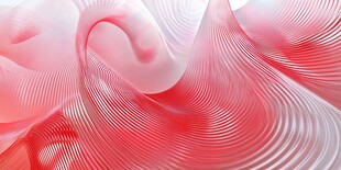 梦幻红色波纹抽象艺术图