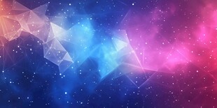 梦幻星空几何光影背景图