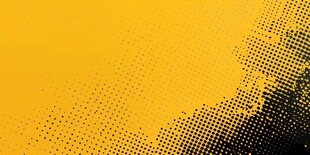 黄黑渐变半调图案背景