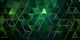 绿色几何三角炫酷背景图