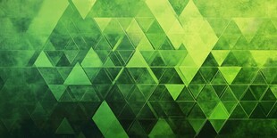 绿色几何三角抽象背景图