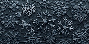 深蓝色雪花纹理背景图案