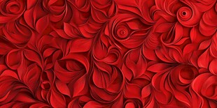 红色立体花瓣纹理背景图