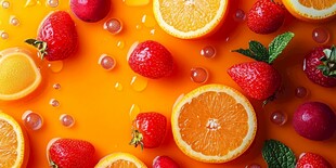 缤纷水果营造活力视觉盛宴