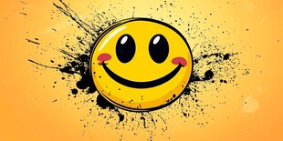 笑脸涂鸦 活力与趣味碰撞