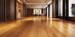 现代豪华宽敞木质大厅空间
