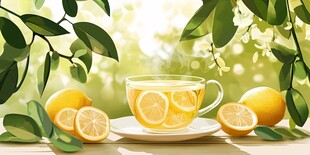 清新柠檬茶 自然惬意时光