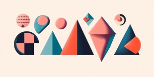 几何图形创意组合图案