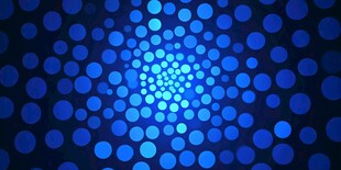 蓝色圆点渐变背景图案