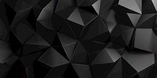 黑色立体多边形几何背景