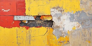 斑驳墙面的岁月痕迹