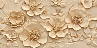 立体花朵浮雕背景纹理