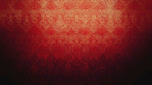 红色复古花纹背景图
