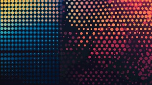 多彩点阵背景图案设计