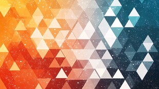 多彩几何三角形背景图案