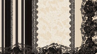 黑白蕾丝条纹装饰图案