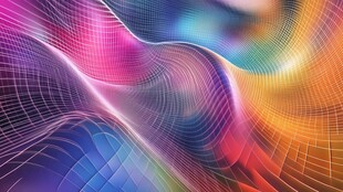 绚丽多彩的抽象线条图案