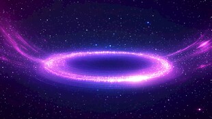 梦幻紫色宇宙能量光环
