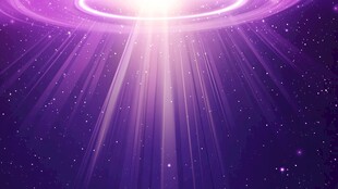 梦幻紫色星空光芒背景