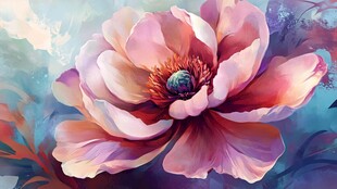 绚丽梦幻的绽放花朵