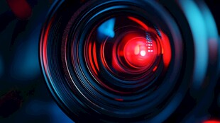 相机镜头特写 炫彩光影