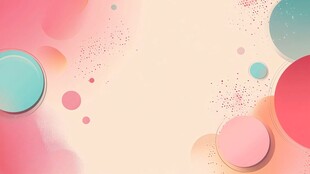 梦幻渐变圆球背景图