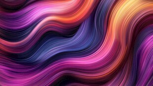 绚丽动感彩色流体波纹图