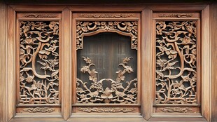 中式木雕门窗 传统工艺之美