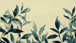 水墨风枝叶背景图