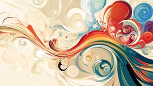 梦幻绚丽抽象艺术背景图