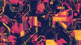 炫彩科技风电路板图案