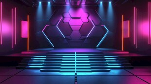 炫酷舞台灯光秀场景